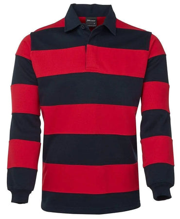 JB'S Striped Rugby Polo Shirt 3SR Metro Workwear.