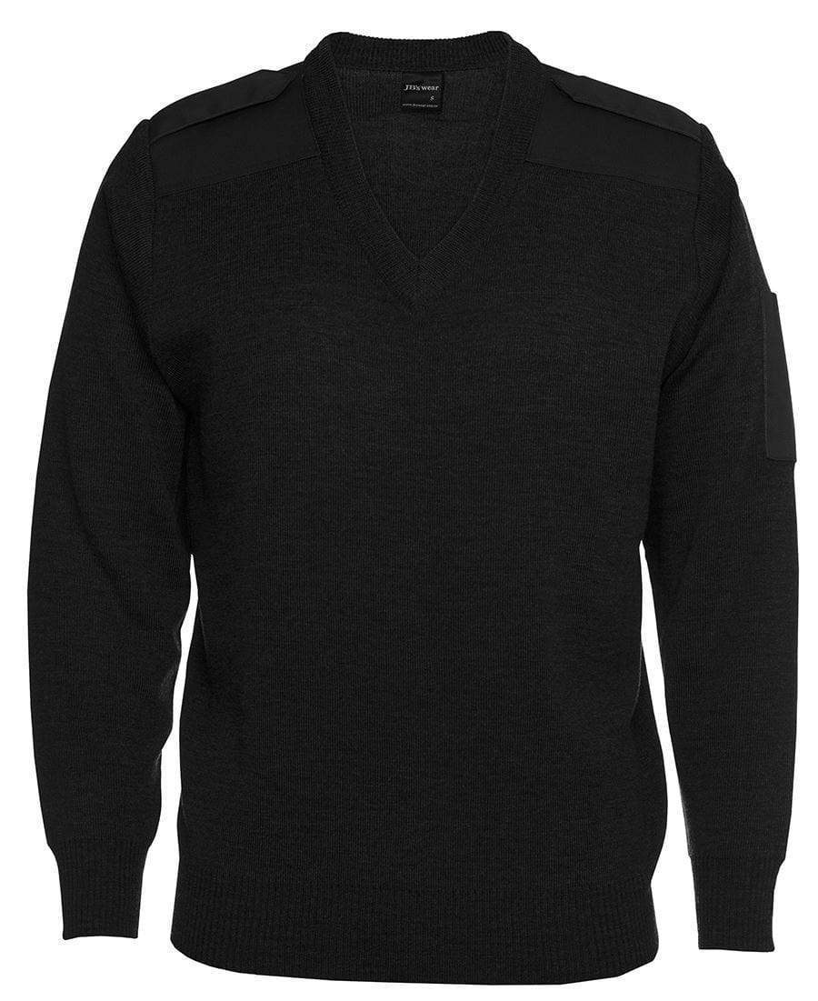 JB'S Knitted Epaulette Jumper 6EJ Metro Workwear.