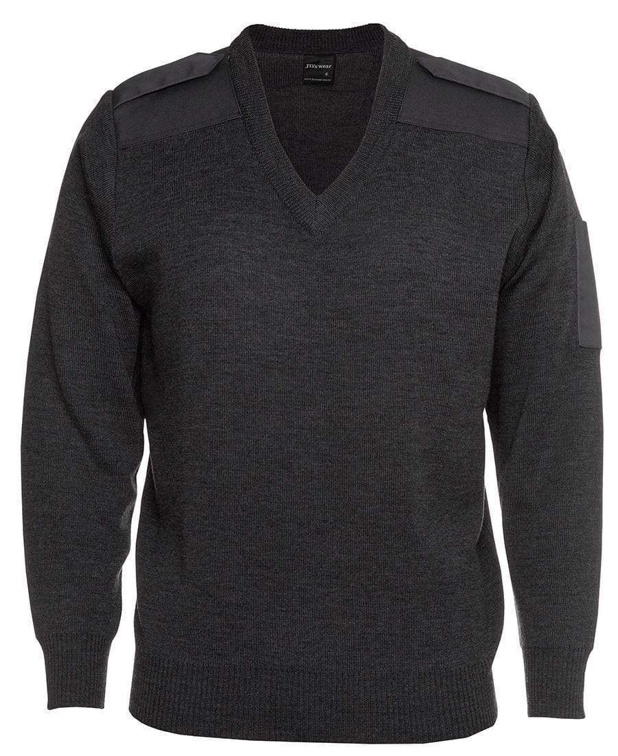 JB'S Knitted Epaulette Jumper 6EJ Metro Workwear.