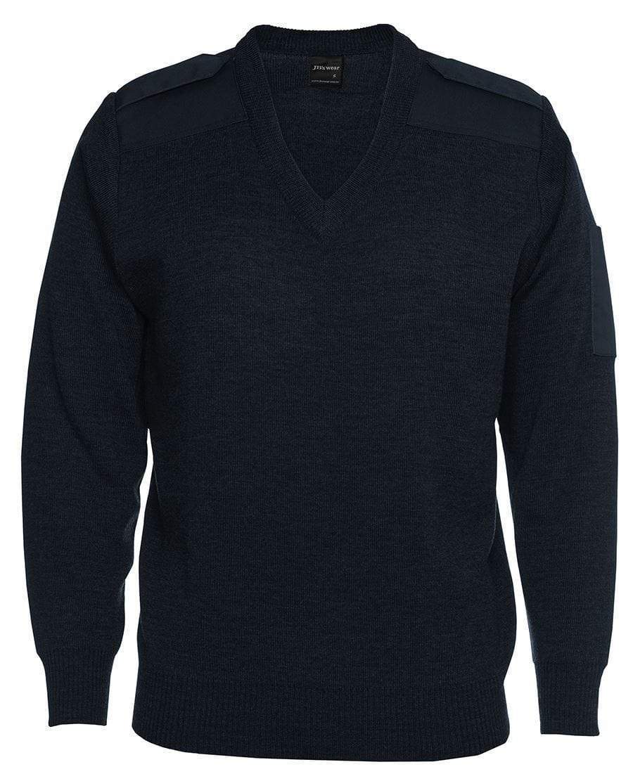 JB'S Knitted Epaulette Jumper 6EJ Metro Workwear.