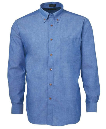 JB'S Long Sleeve Indigo Chambray Shirt 4IC Metro Workwear.