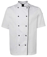 JB'S Short Sleeve Unisex Chefs Jacket 5CJ2 Metro Workwear.