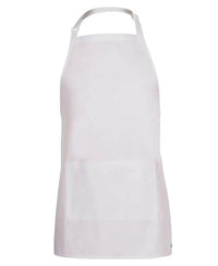 Jb's Wear Hospitality & Chefwear White BIB 65x71cm / 86 x 50cm JB'S Chef/Hospitality Apron with Pocket 5A