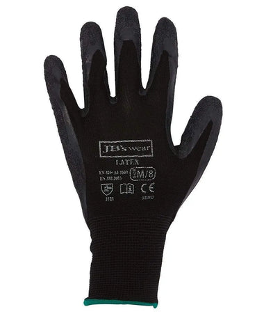 JB'S Black Latex Glove (12 pack) 8R003 Metro Workwear.