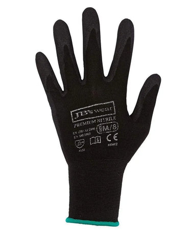 JB'S Premium Black Nitrile Breathable Glove (12 pack) 8R002 Metro Workwear.