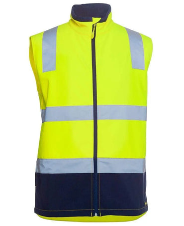 JB Hi Vis Water Resistant Softshell Vest 6DWV Metro Workwear.