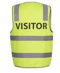 JB's Hi-Vi Safety Vest Visitor 6DNS7 Metro Workwear.