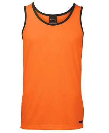 JB'S Hi-Vis Contrast Singlet 6HCS4 Metro Workwear.