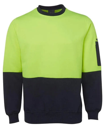 JB'S Hi-Vis Fleecy Crew 6HVCN