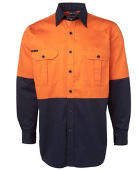 JB'S Hi-Vis Long Sleeve Shirt 6HWL Metro Workwear.