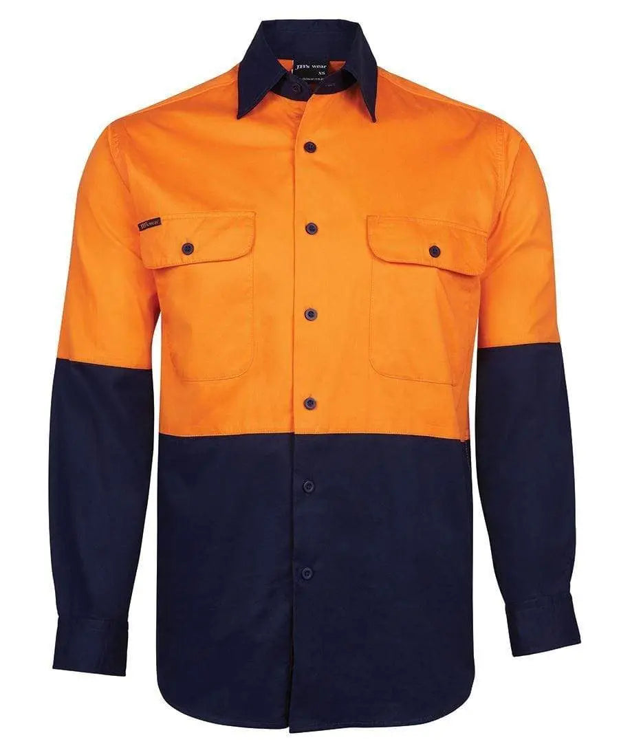 JB'S Hi-Vis Long Sleeve Shirt 6HWSL Metro Workwear.