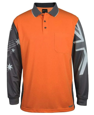 JB's Hi Vis Long Sleeve Southern Cross Polo 6HSCL
