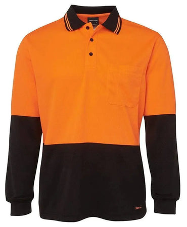JB'S Hi-Vis Long Sleeve Traditional Polo 6HVPL