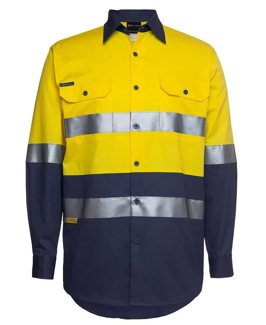 JB'S Hi-Vis Long Sleeve Work Shirt 6DNWL Metro Workwear.