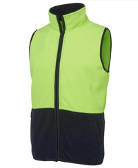JB'S Hi-Vis Polar Vest 6HVPV Metro Workwear.