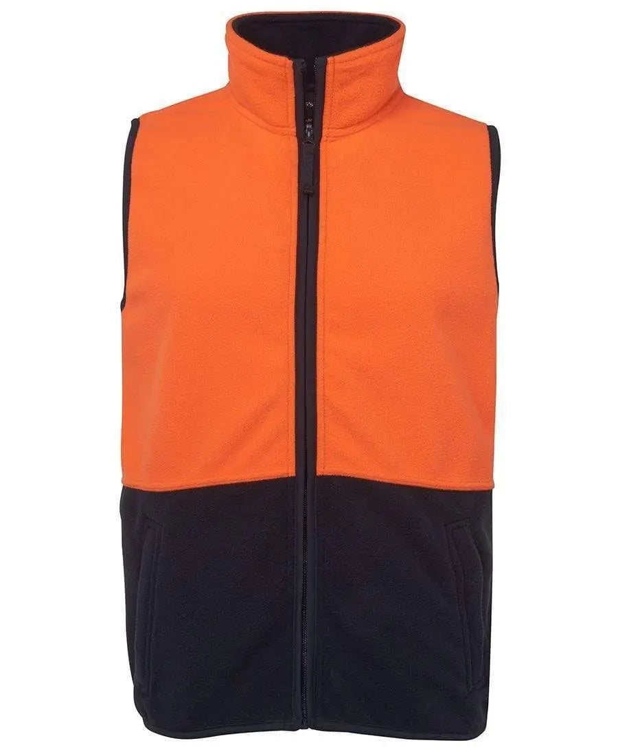 JB'S Hi-Vis Polar Vest 6HVPV Metro Workwear.