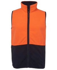 JB'S Hi-Vis Polar Vest 6HVPV Metro Workwear.