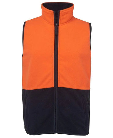 JB'S Hi-Vis Polar Vest 6HVPV Metro Workwear.