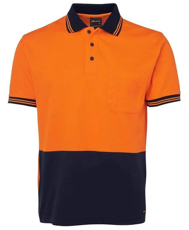 JB'S Hi-Vis Short Sleeve Cotton Back Polo 6HPS