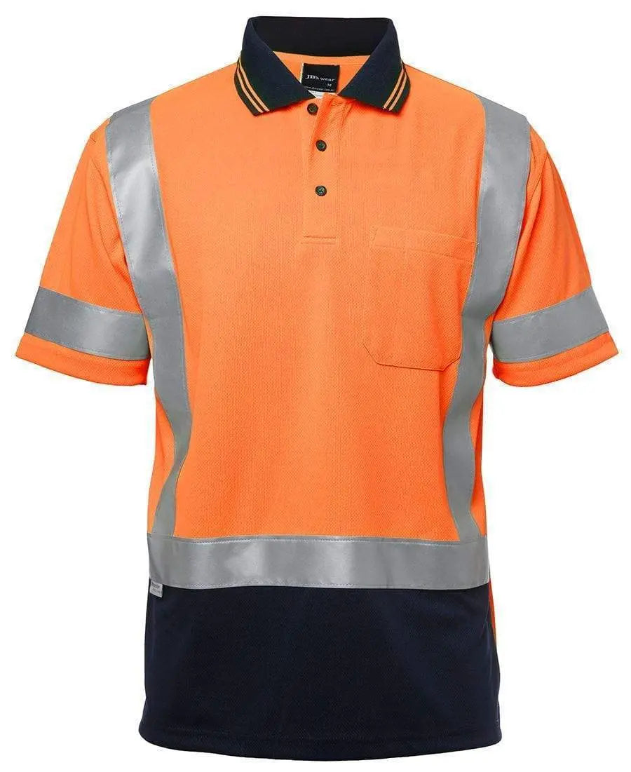 JB'S Hi-Vis Short Sleeve H Pattern Trad Polo 6DHS Metro Workwear.