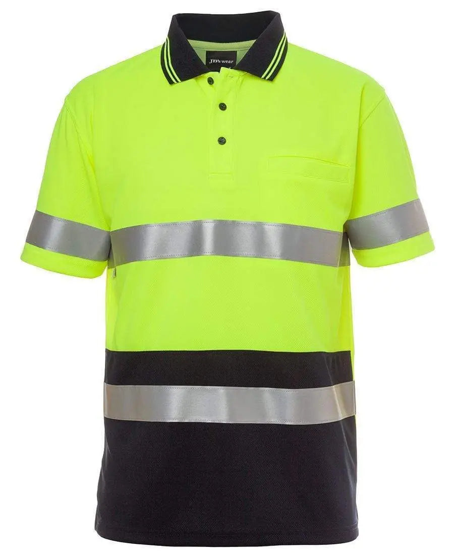 JB'S Hi-Vis Short Sleeve Traditional Polo 6HVST Metro Workwear.