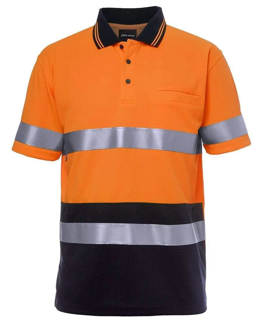 JB'S Hi-Vis Short Sleeve Traditional Polo 6HVST Metro Workwear.