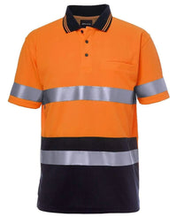 JB'S Hi-Vis Short Sleeve Traditional Polo 6HVST Metro Workwear.