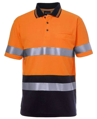 JB'S Hi-Vis Short Sleeve Traditional Polo 6HVST Metro Workwear.