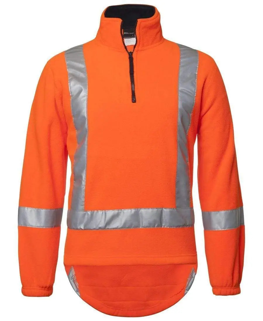 JB'S Hi Vis TTMC-W 1/2 Zip Polar 6DTP Metro Workwear.
