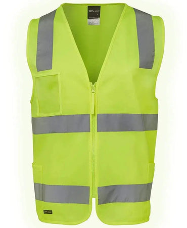 JB'S Hi-Vis Zip Safety Vest 6DNSZ