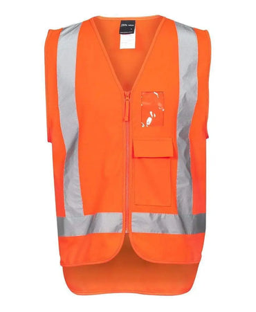 Jb's Wear Work Wear Orange / S JB'S Hi-Vis Zip TTMC-W Vest 6DNDT