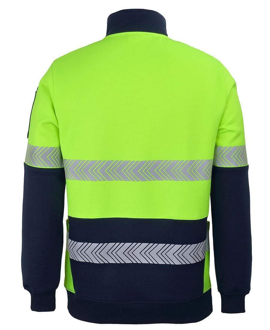 Jb's Hv 330g 1/2 Zip Segmented Tape Fleece 6DPS Metro Workwear.