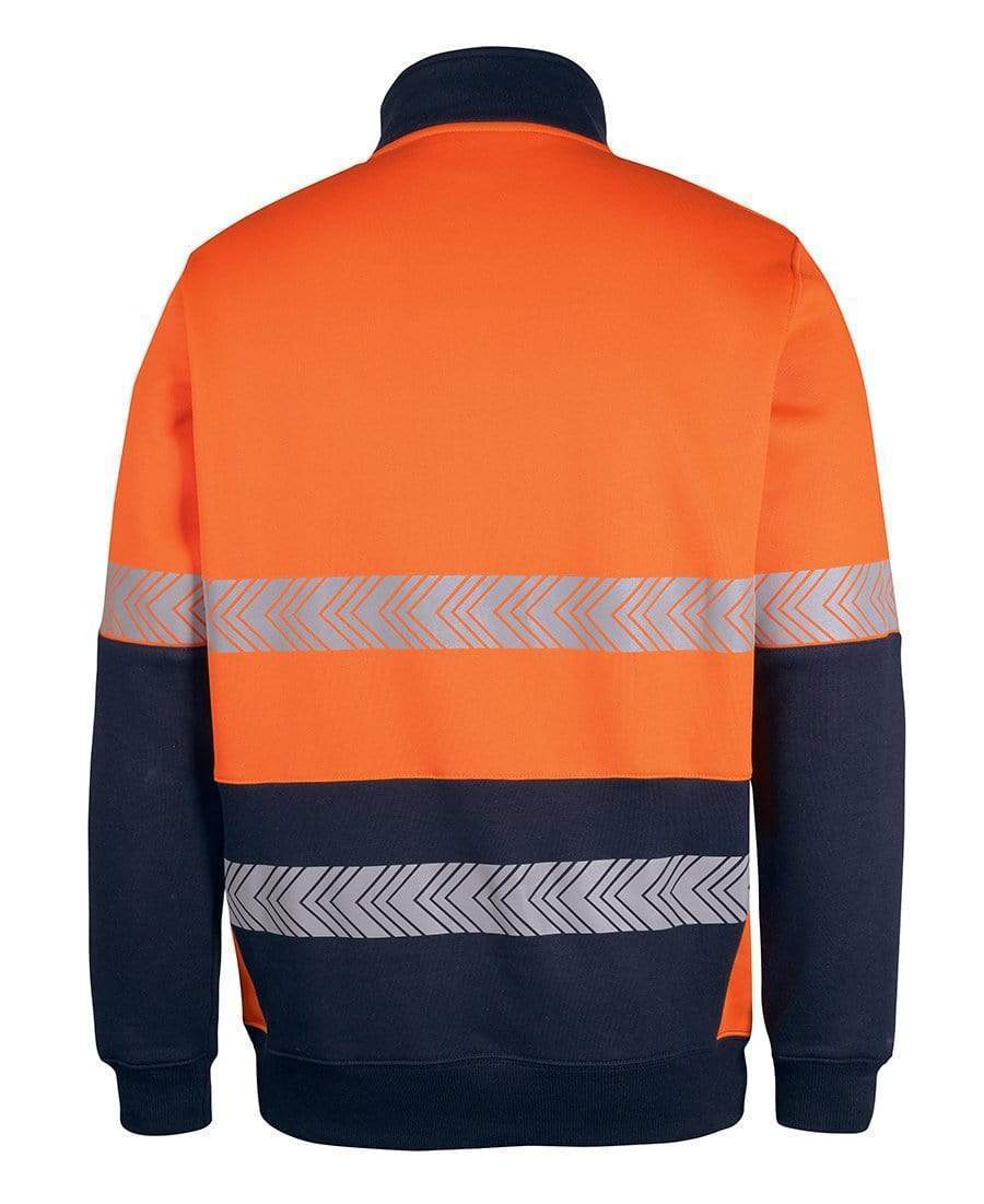Jb's Hv 330g 1/2 Zip Segmented Tape Fleece 6DPS Metro Workwear.