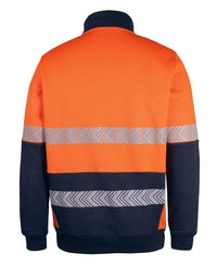 Jb's Hv 330g 1/2 Zip Segmented Tape Fleece 6DPS Metro Workwear.