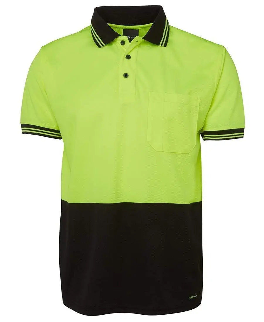 JB'S Hi-Vis Short Sleeve Traditional Polo 6HVPS Metro Workwear.