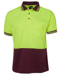 JB'S Hi-Vis Short Sleeve Traditional Polo 6HVPS Metro Workwear.