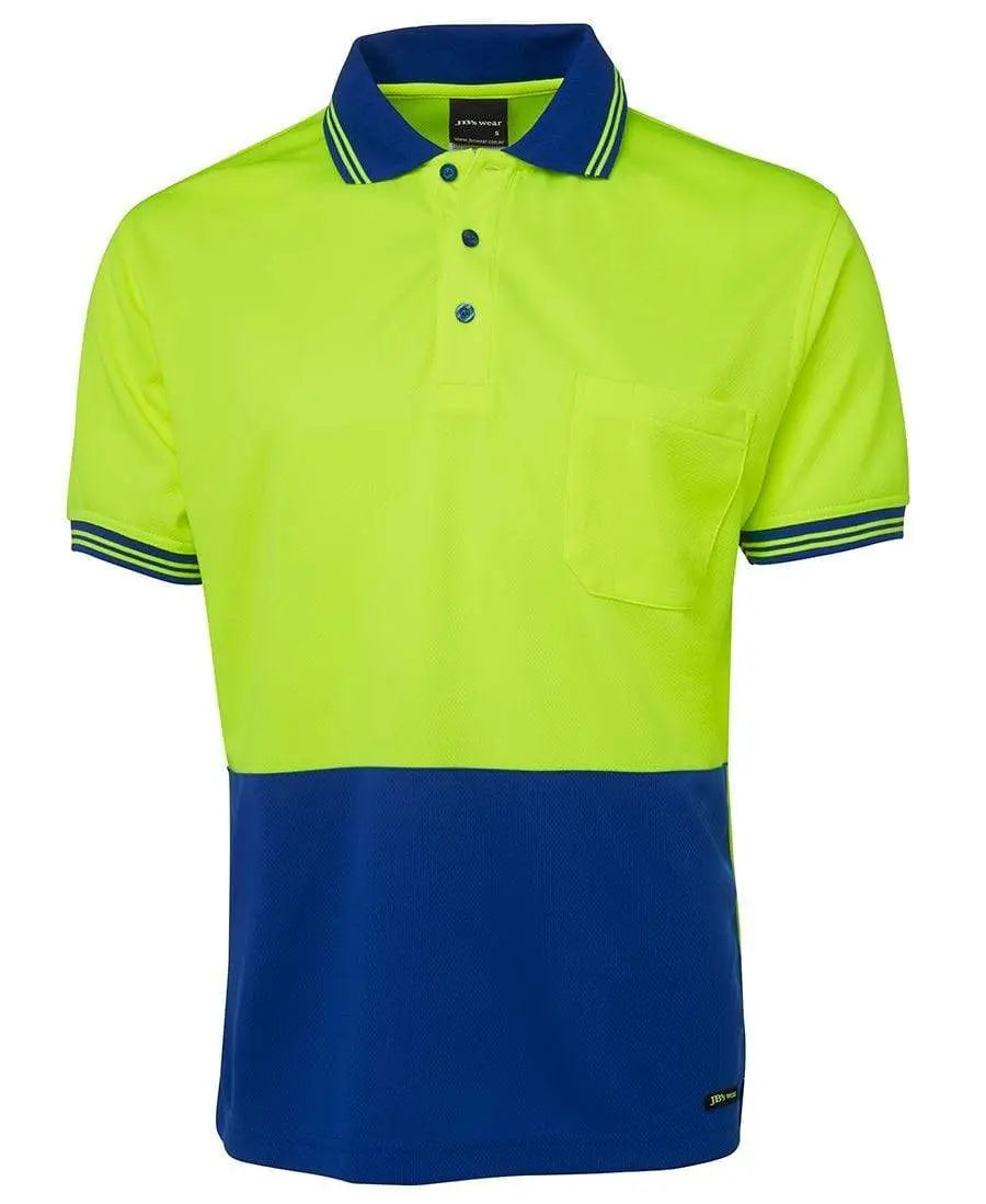 JB'S Hi-Vis Short Sleeve Traditional Polo 6HVPS Metro Workwear.