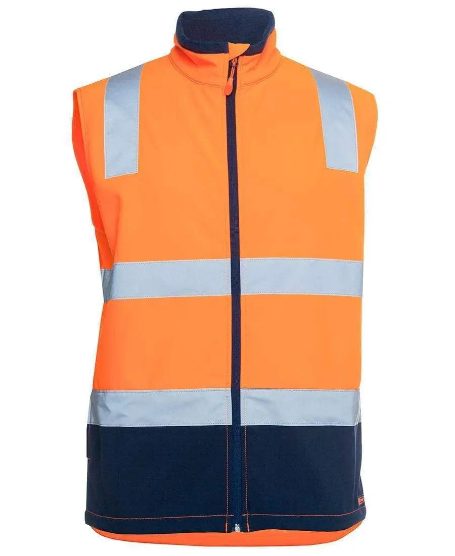 JB Hi Vis Water Resistant Softshell Vest 6DWV Metro Workwear.