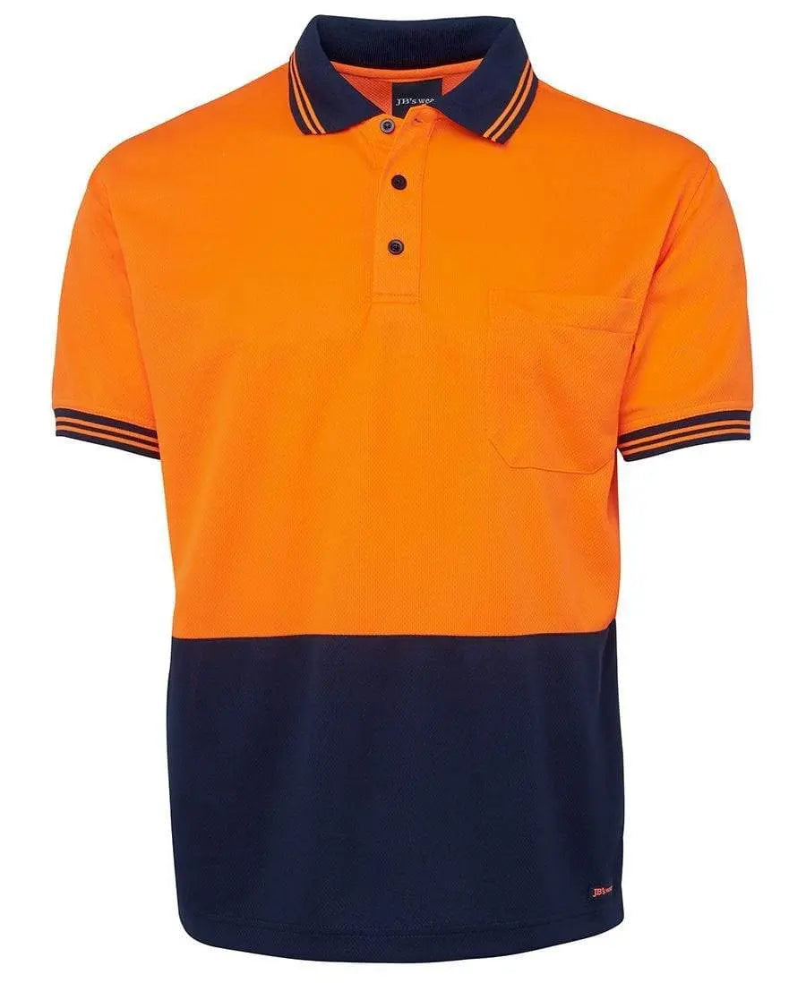 JB'S Hi-Vis Short Sleeve Traditional Polo 6HVPS Metro Workwear.