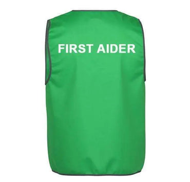 Printed Vest With First Aider Print Metro Workwear.