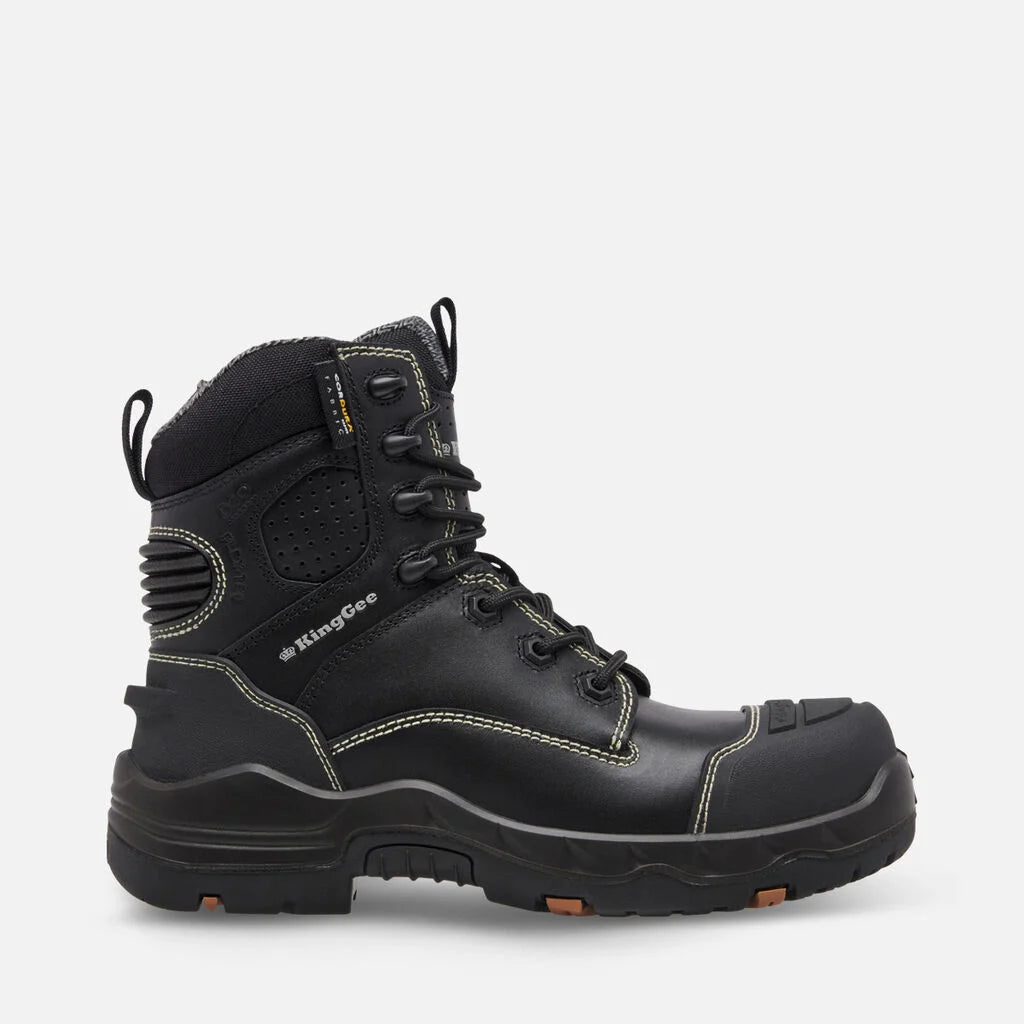 KingGee Women's Onyx 6CZ Composite Toe Black Work Boot K28004  Metro Workwear