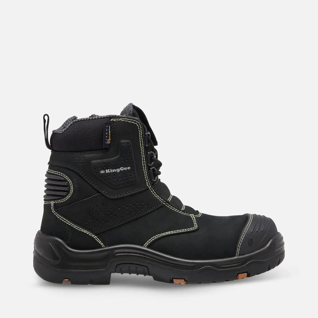 King Gee Bennu Pro 6 Safety Boot Black K28008  Metro Workwear