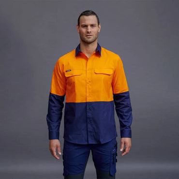 KingGee Workcool Pro Spliced Long Sleeve Work Shirt K54027 Metro Workwear.