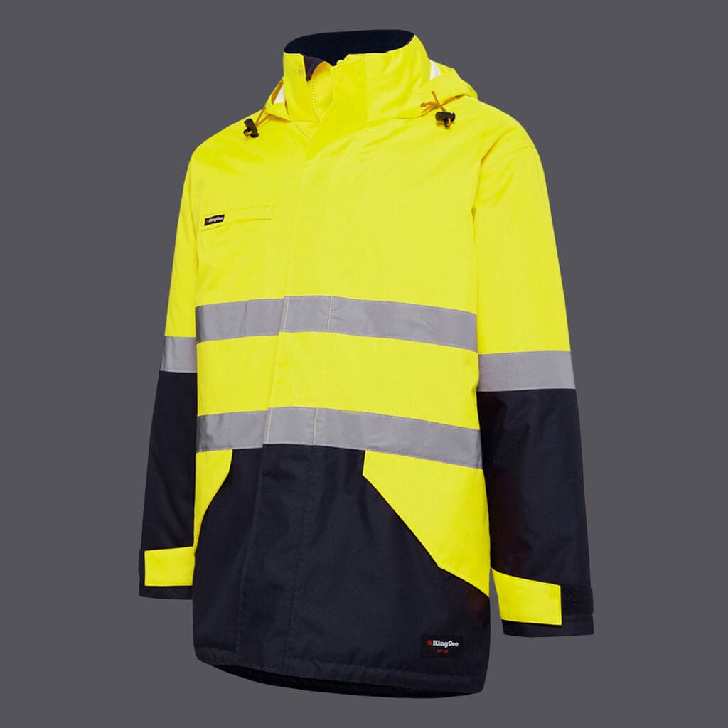 KingGee Reflective Insulated Wet Weather Jacket K55010 Metro Workwear.