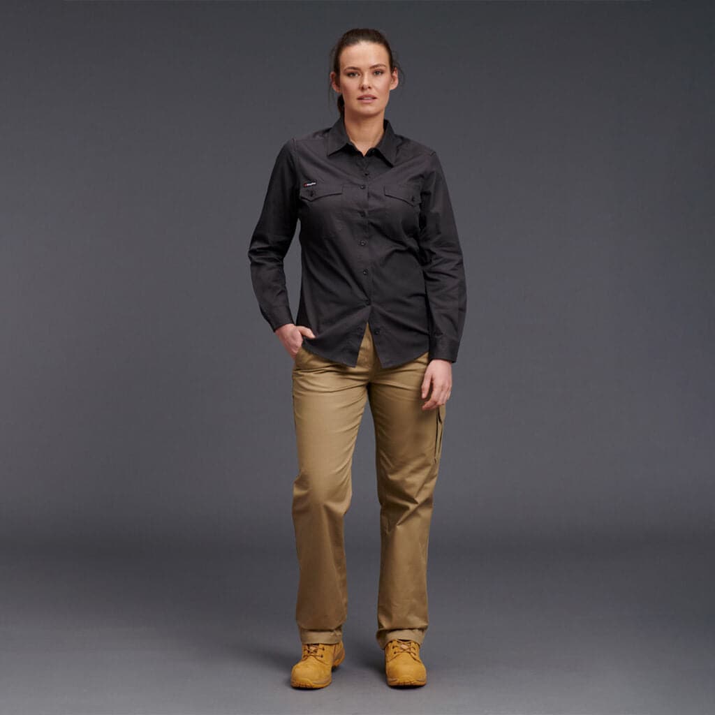 KingGee Women's Workcool 2 Shirt Long Sleeve K69880 Metro Workwear.
