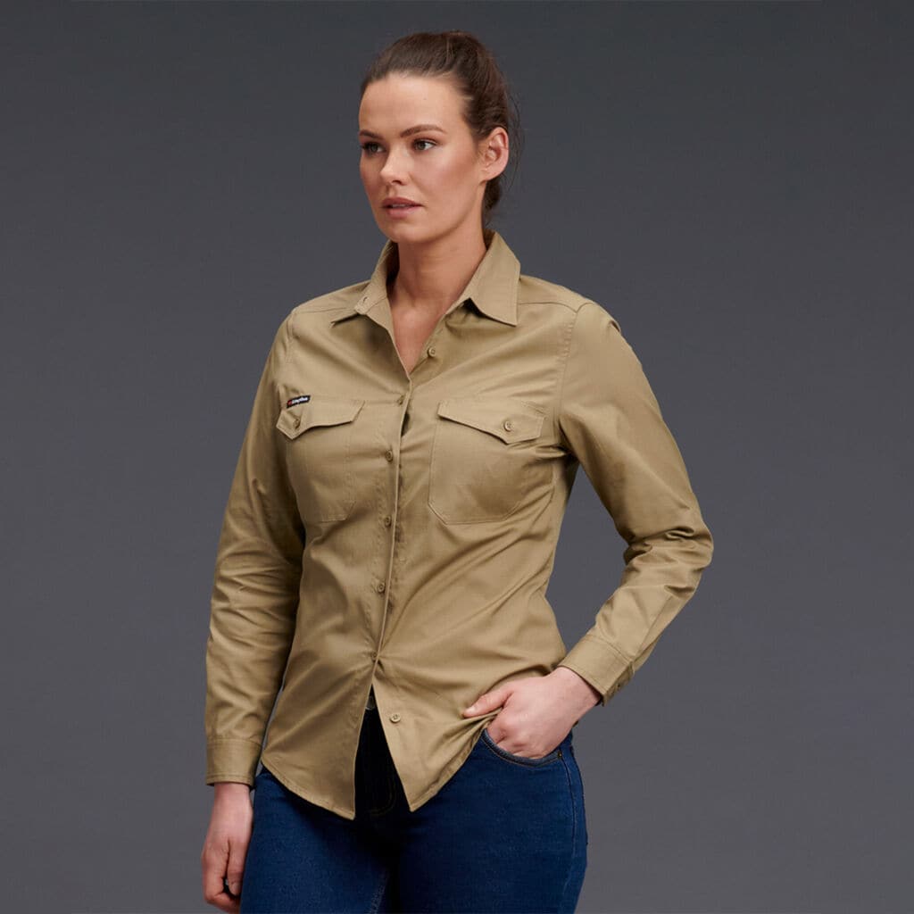 KingGee Women's Workcool 2 Shirt Long Sleeve K69880 Metro Workwear.