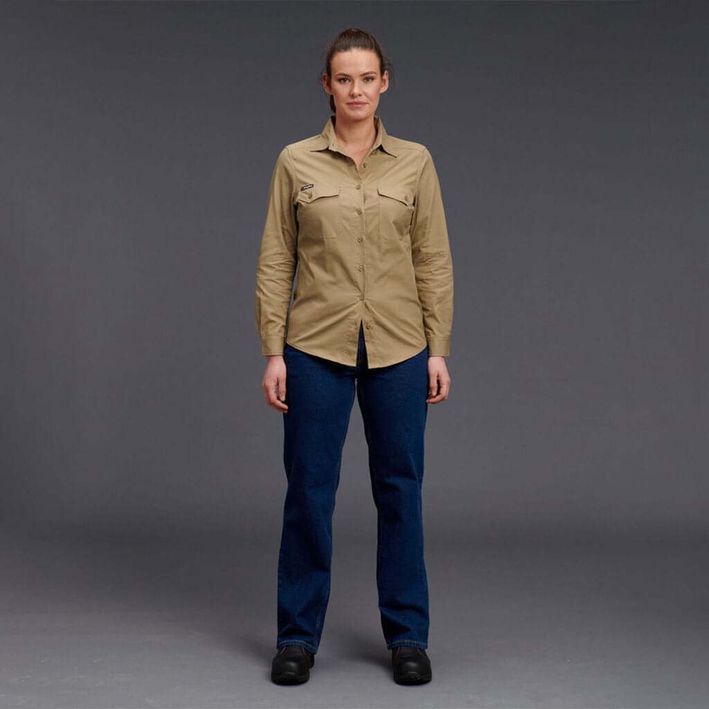 KingGee Women's Workcool 2 Shirt Long Sleeve K69880 Metro Workwear.