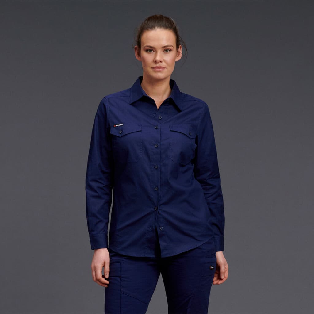 KingGee Women's Workcool 2 Shirt Long Sleeve K69880 Metro Workwear.