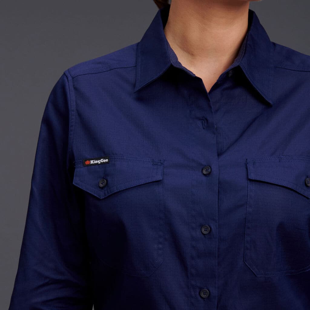 KingGee Women's Workcool 2 Shirt Long Sleeve K69880 Metro Workwear.