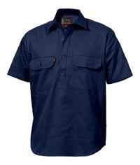 KingGee Closed Front Short Sleeve Drill Work Shirt K04060 Metro Workwear.